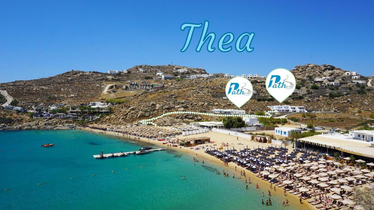 1Path Thea Mykonos Super Paradise Beach House Mykonos Town エクステリア 写真